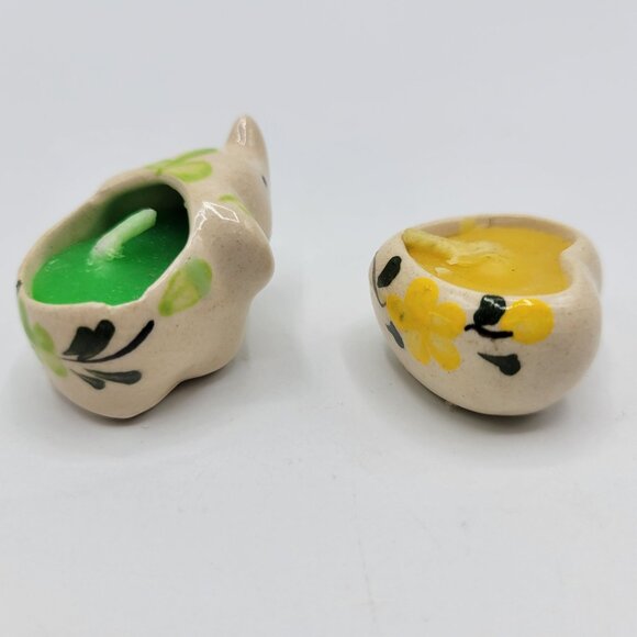 Miniature Ceramic Elephant & Heart Shaped Tealight Doll House Wax Candles - Picture 3 of 6